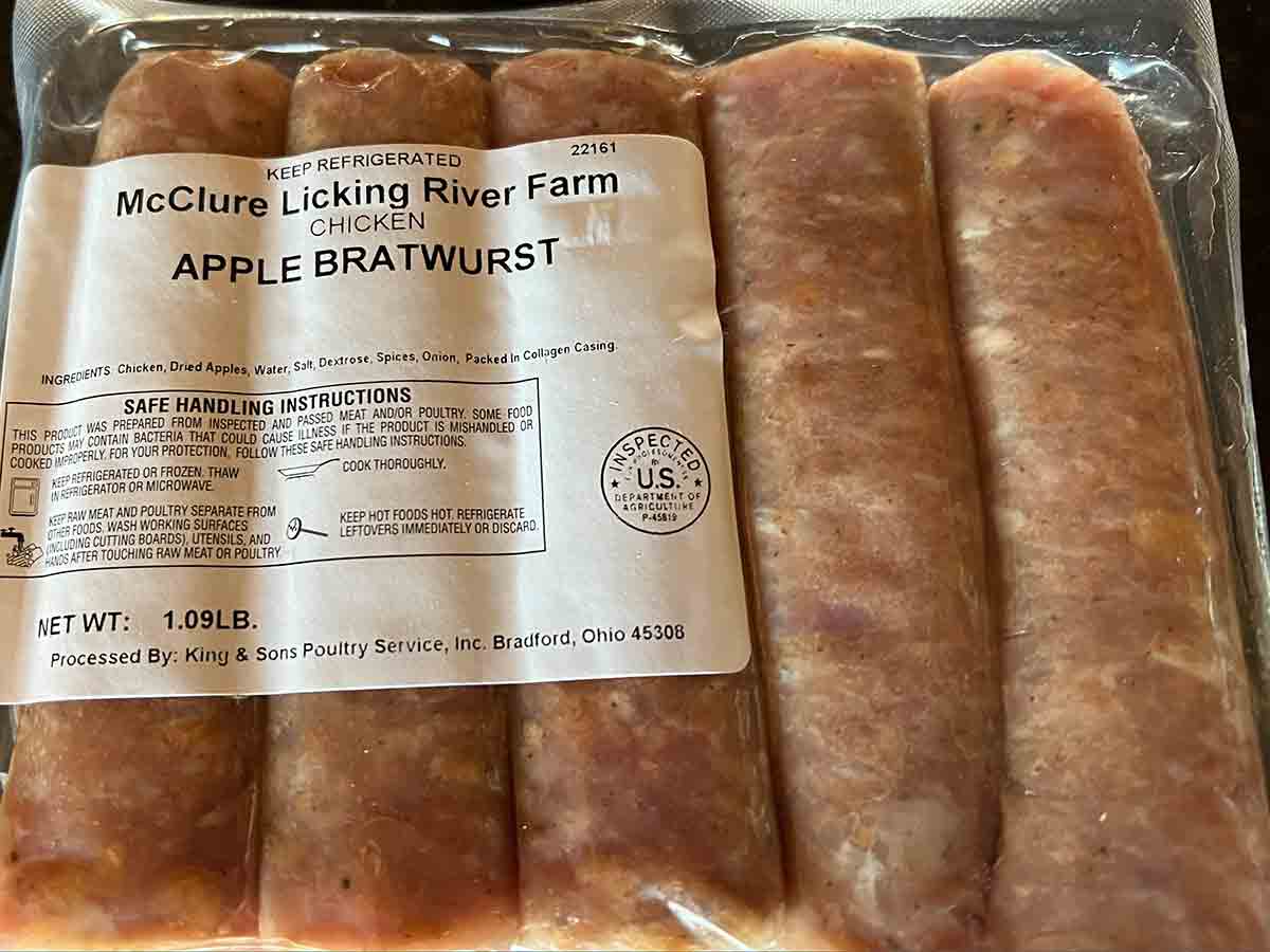 Chicken Sausage and Bratwurst