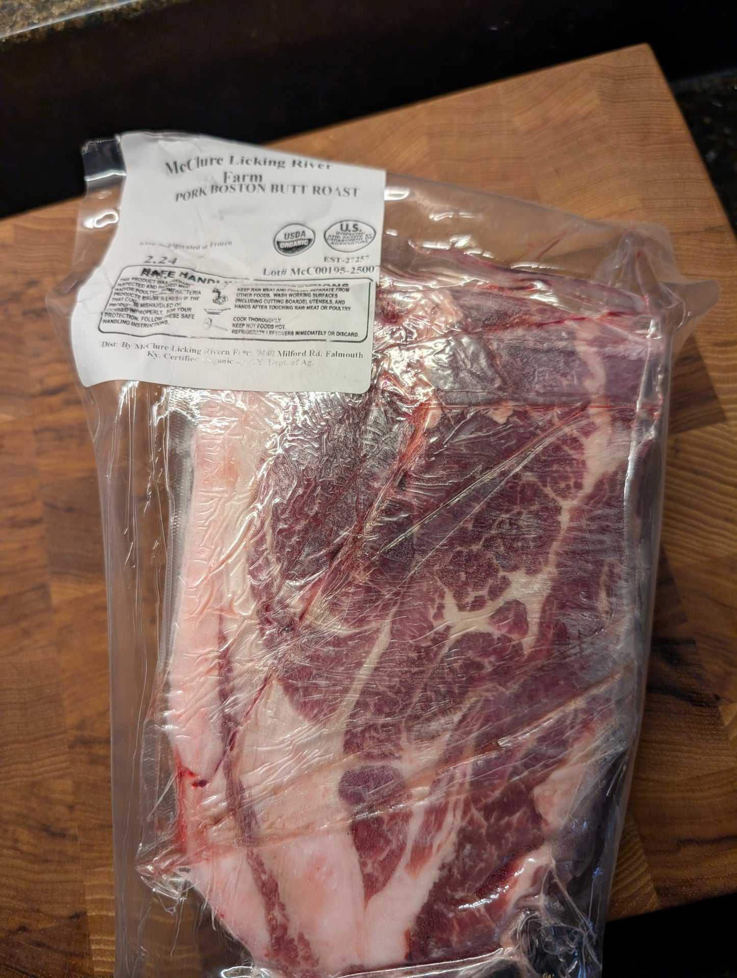 Organic Gourmet Pastured Boston Butt Roast
