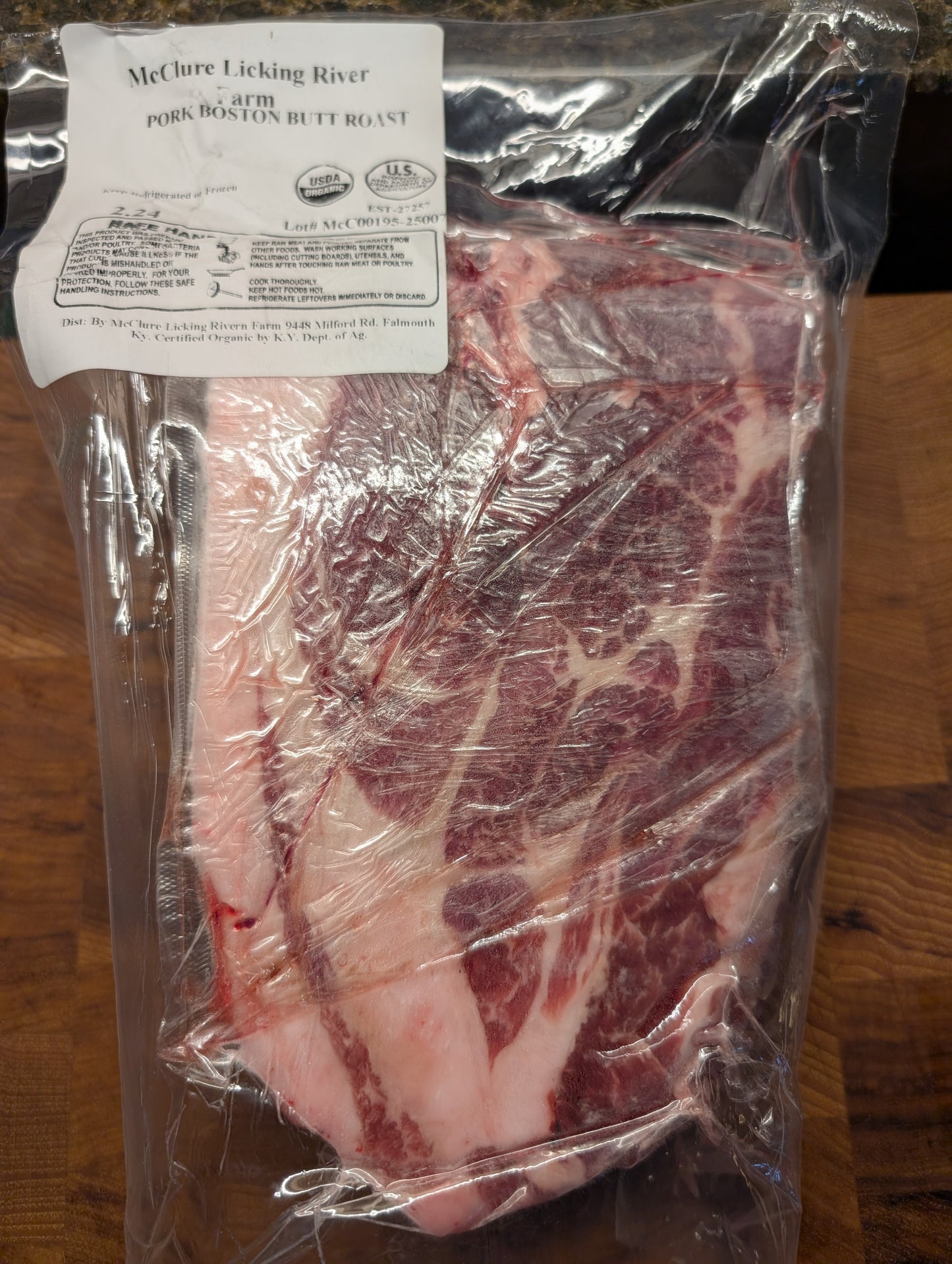 Organic Gourmet Pastured Boston Butt Roast