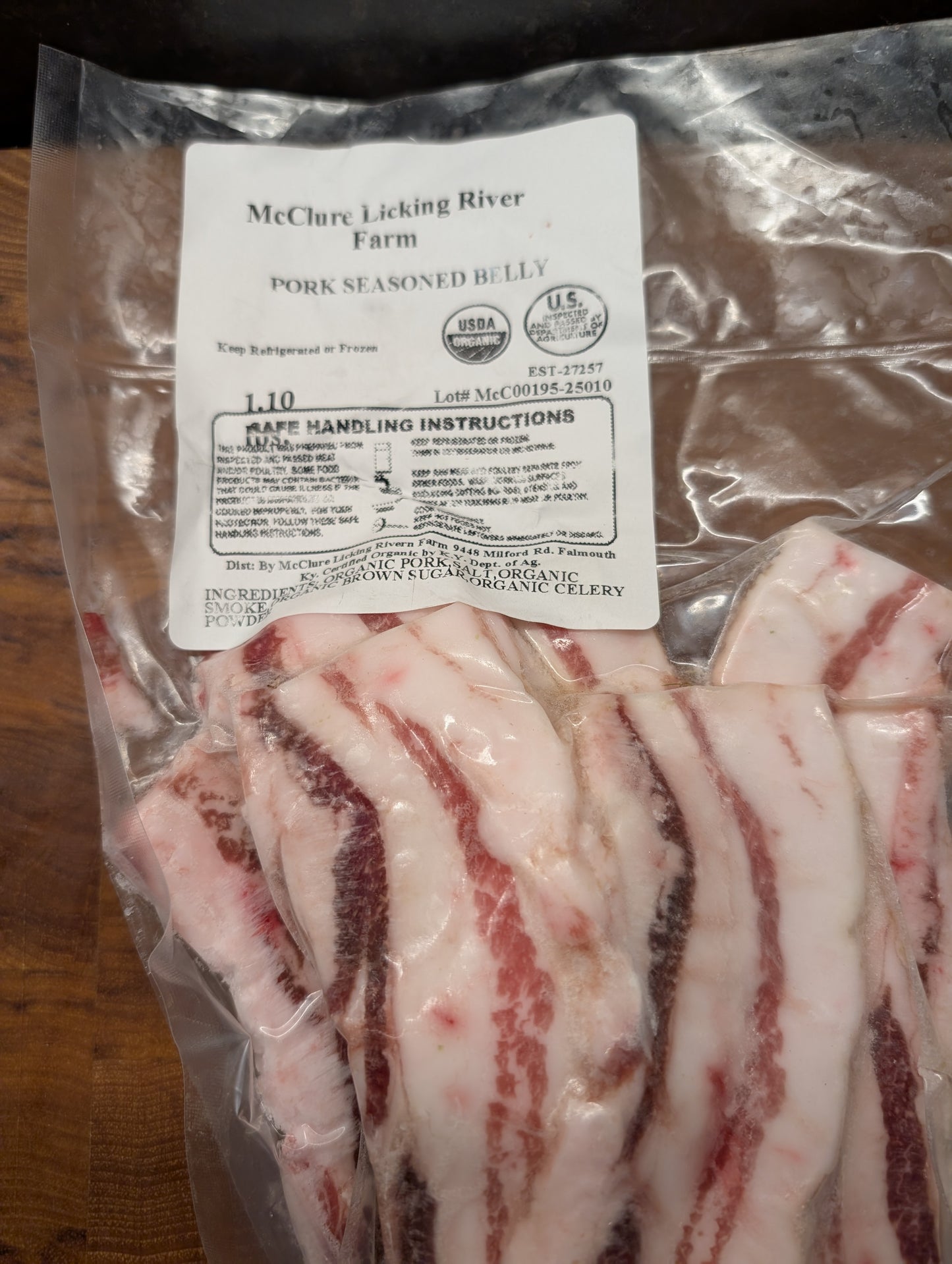 Bacon Organic Mangalista Gourmet Pork