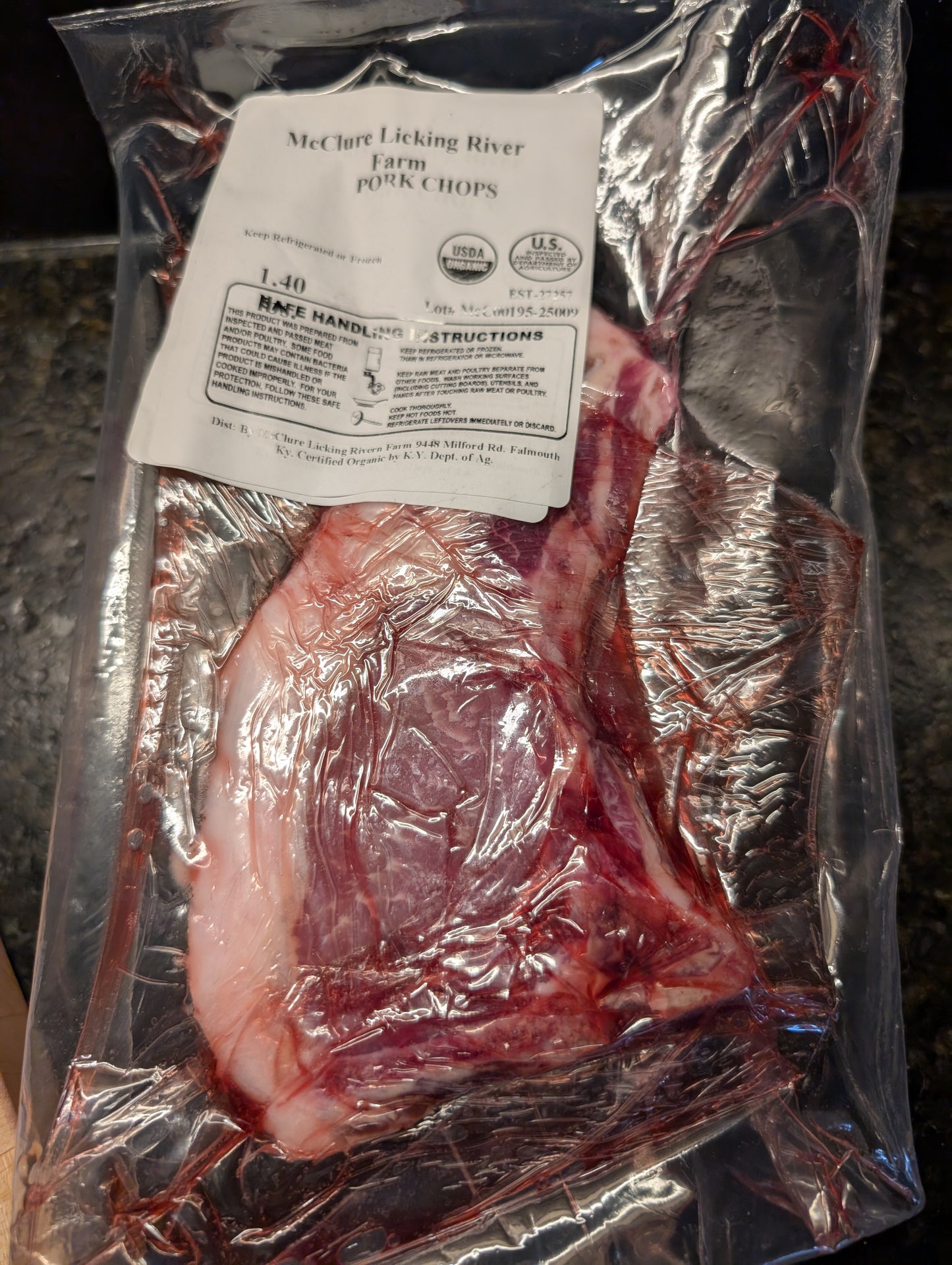Pork Chops Organic Mangalista Gourmet Pasture Raised