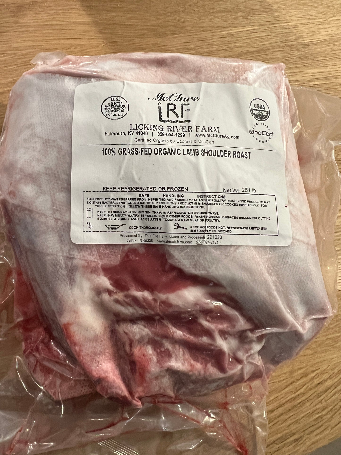 Organic Lamb Shoulder Roast