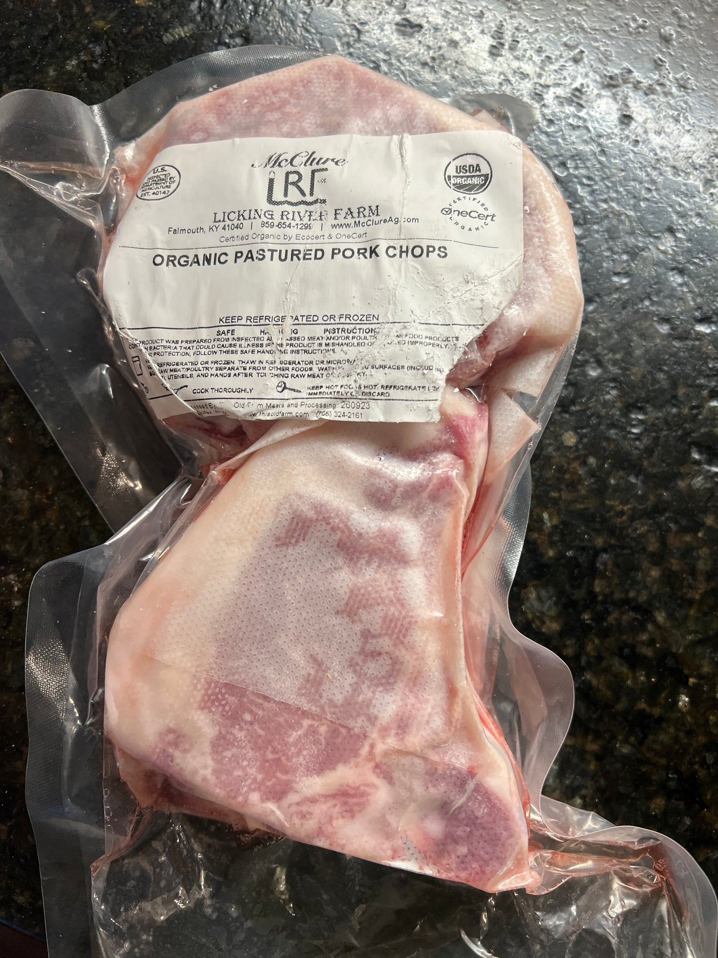 Organic Mangalista Gourmet Pastured Pork Chops